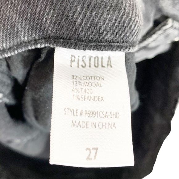 Pistola High Rise Distressed Cigarette Jeans Size 27 - Picture 8 of 8